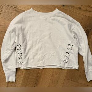 Aerie | Pullover Crewneck Sweater with Laced Sides | S